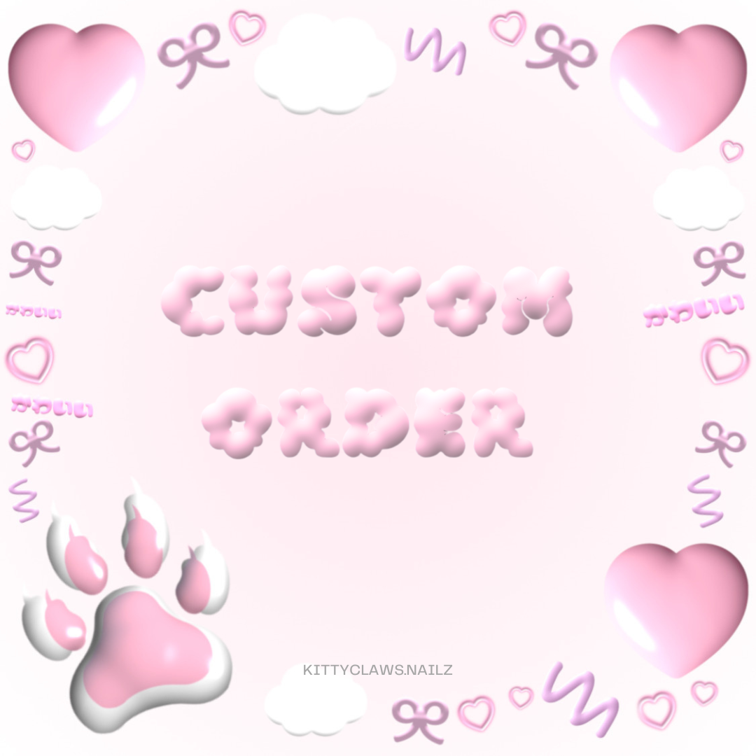 Custom press-on nails order ♡‧₊