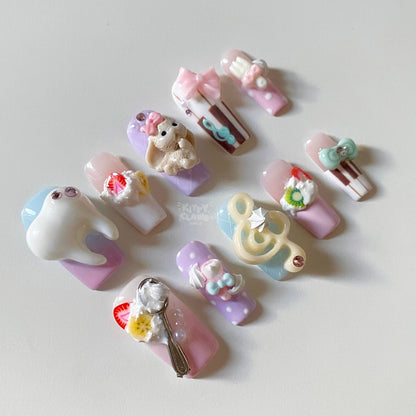 Sweet tooth set⊹ ࣪ ˖🧁𝄞🐰🍓‧₊˚⊹