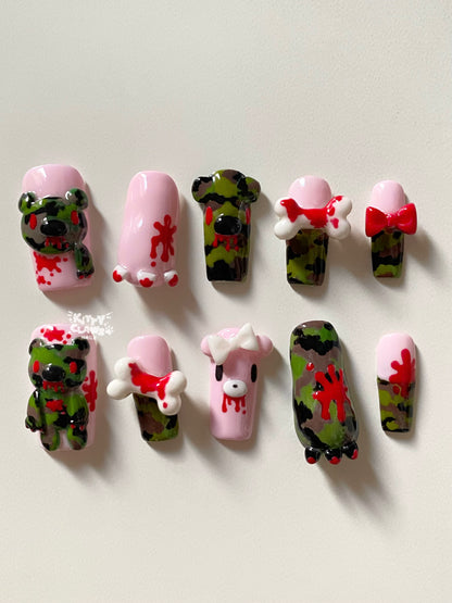 Camo Gloomy Bear set