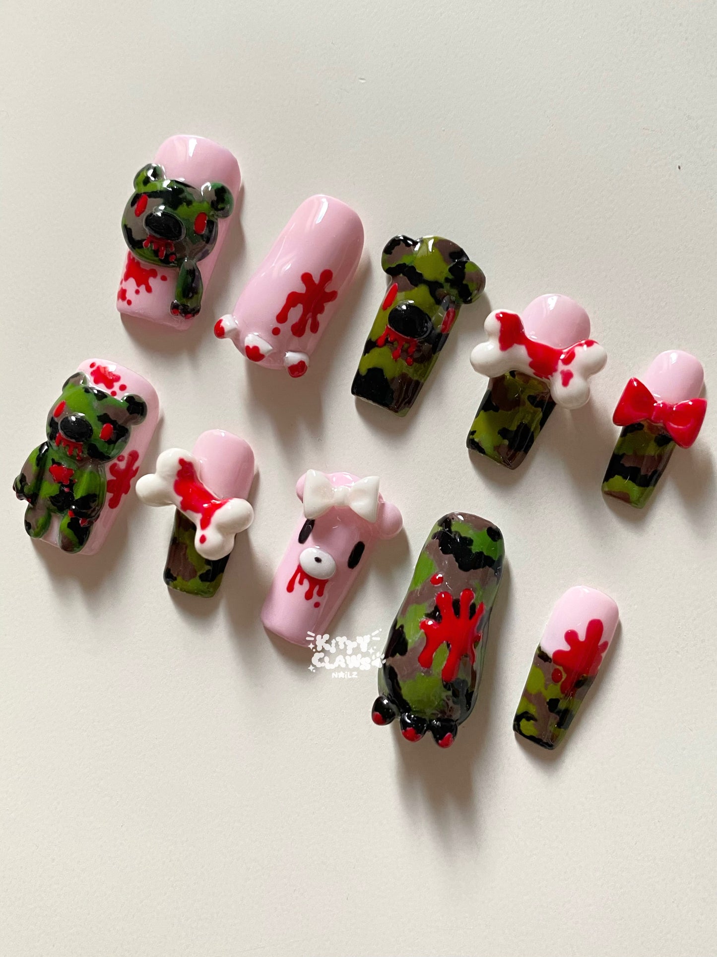 Camo Gloomy Bear set