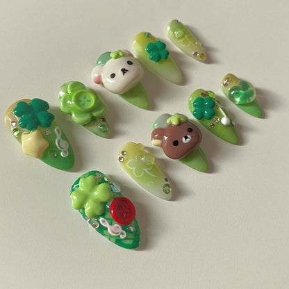 Rilakkuma’s Lucky Clover set ˚🍀♪⋆☘︎｡˚