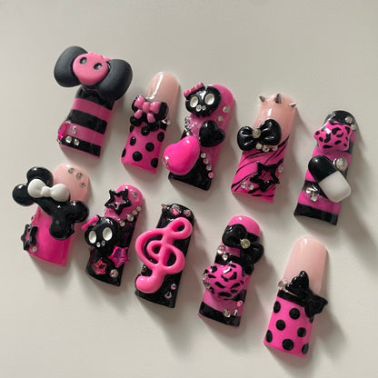 Pink Scene Queen set ☠︎︎ ⋆⭒˚｡🦴