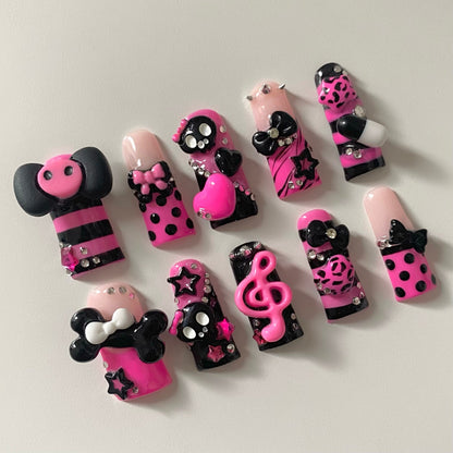 Pink Scene Queen set ☠︎︎ ⋆⭒˚｡🦴