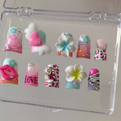 Y2K Mcbling Summer Beach Party set ⋆🌺˚.⋆🫧